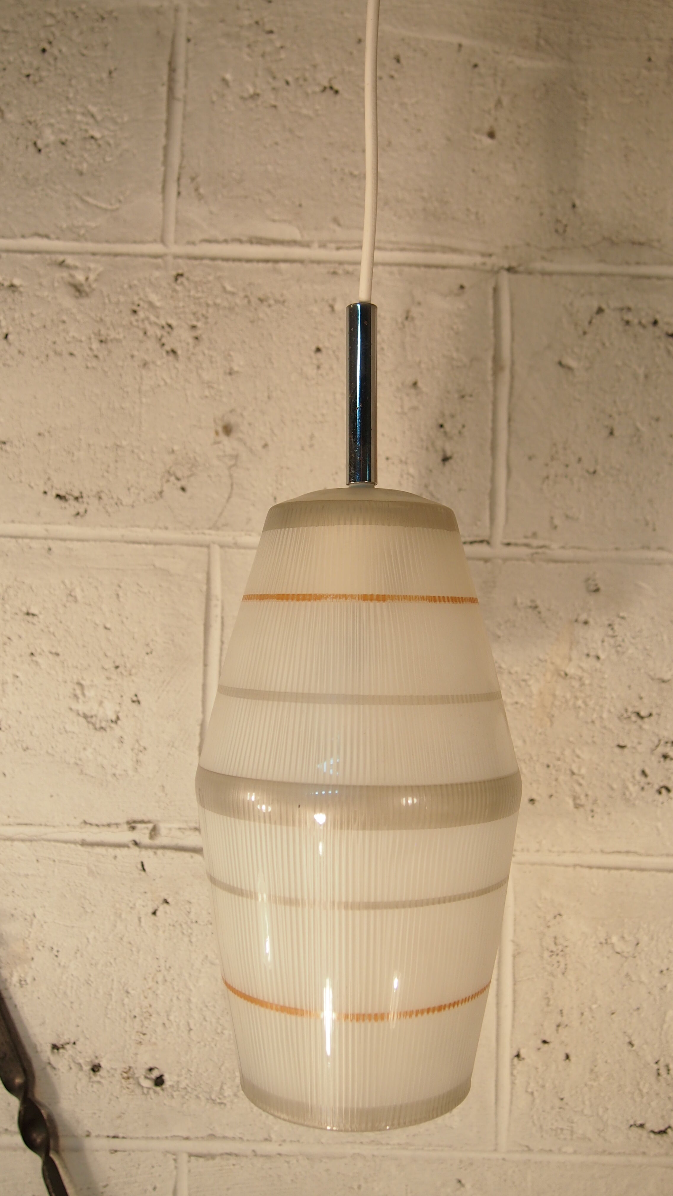 Hanging Lunel Lantern Texture Mid Century