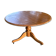 Round pine table with a diameter of 120 cm.