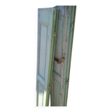 Set of shutters / 4 patinated woodwork elements 168 cm ep 1940
