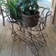 Antique iron plant stand