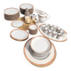 Complete service in Limoges porcelain