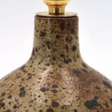 Stoneware lamp, white lampshade, 1970s