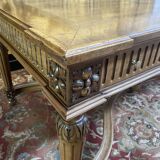 Louis xvi style mid-style table in restored walnut