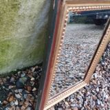 Miroir ancien en bois doré style louis xvi