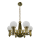 Rare Art Nouveau Chandelier by Emil Kralik for Vulkania, 1920s