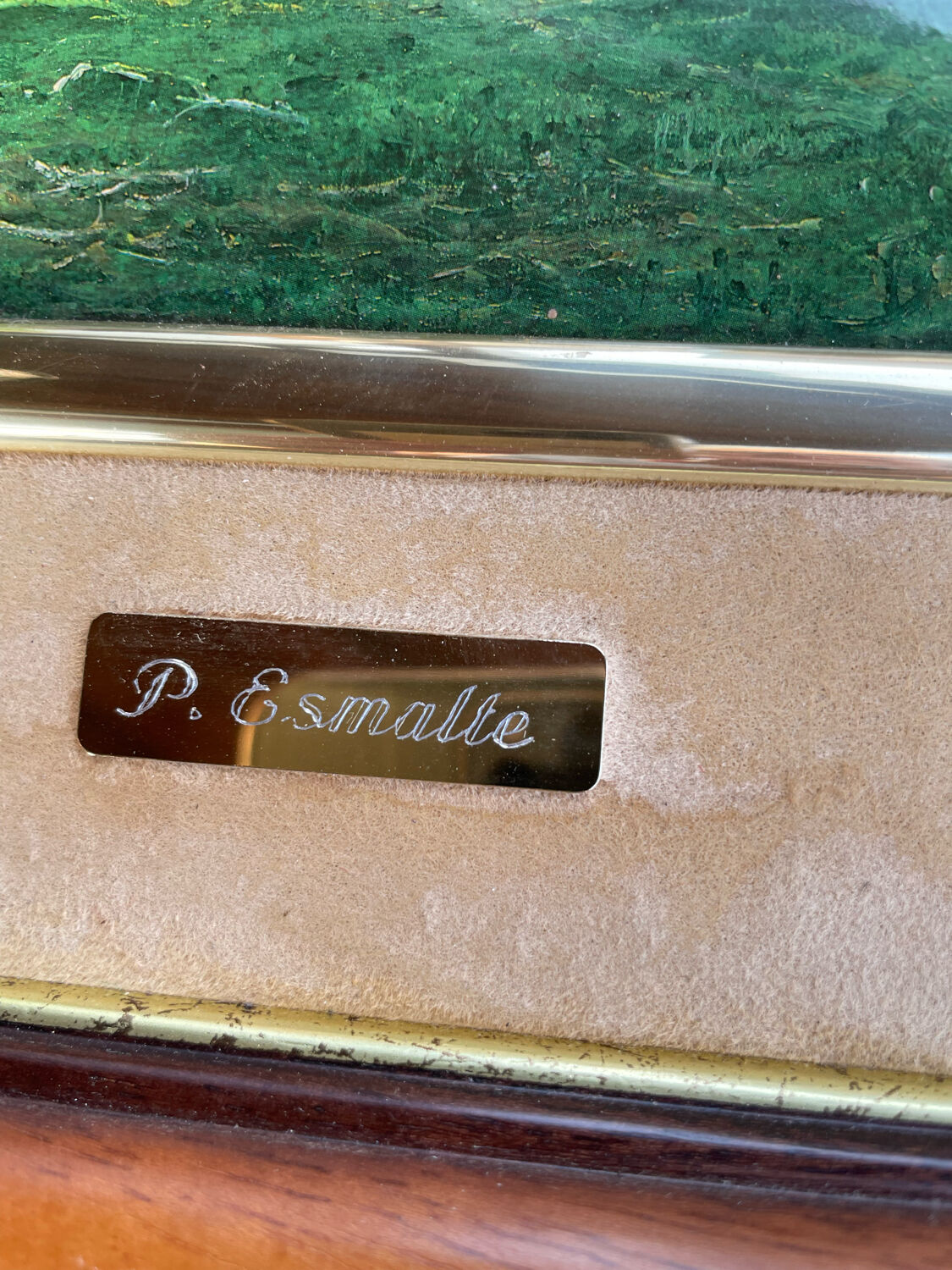 Painting signed Pierre Leishman