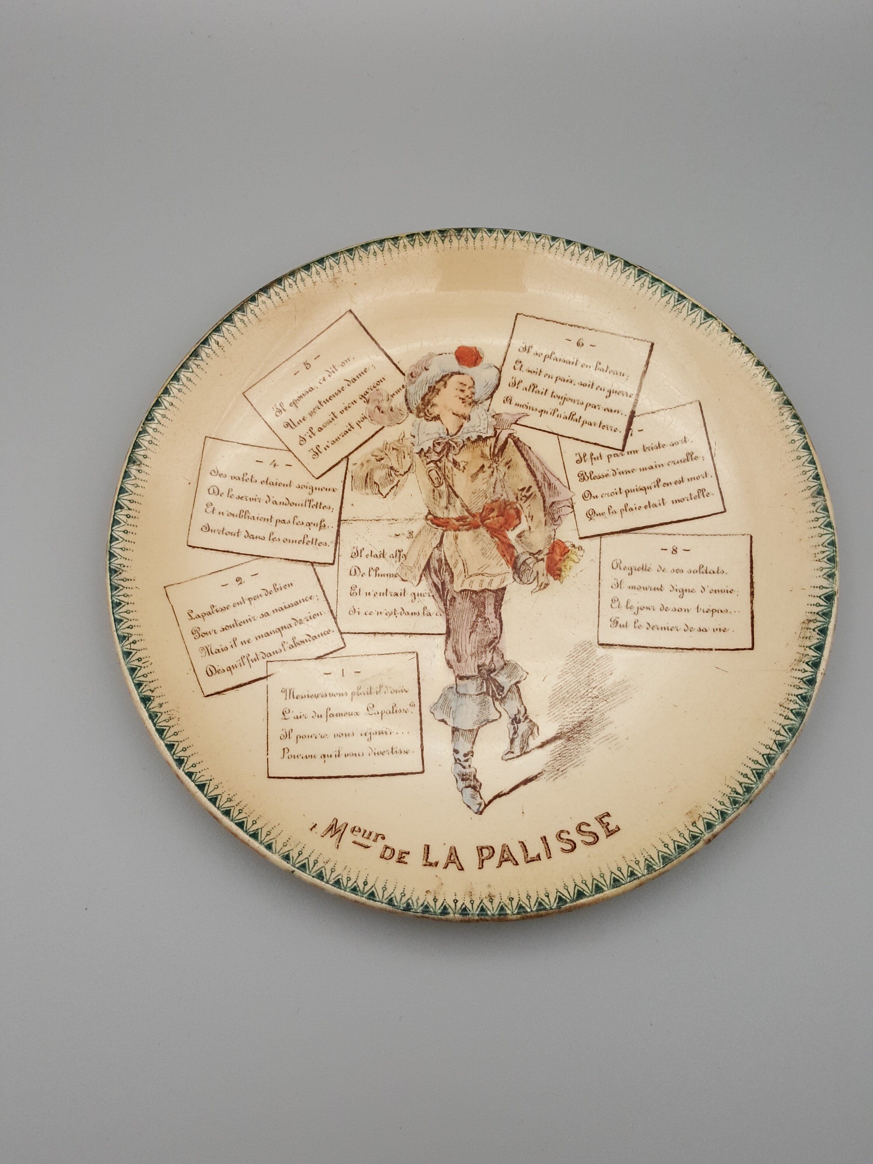 Lot of 4 plates talking children's songs Land of Iron HB and Co.