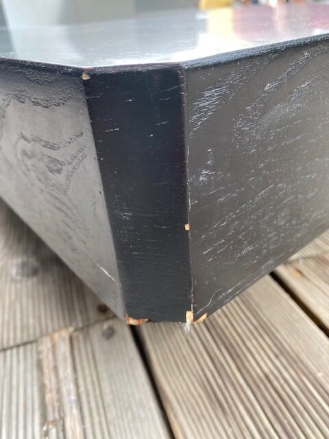 Table basse frêne et alu brossé design 1970