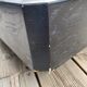 Table basse frêne et alu brossé design 1970