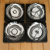Set of 4 empty joshua plates
