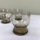 Verres ambrés vintage