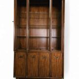 Late 20th Century Vintage Boho Drexel Campaign China Cabinet