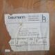 Pair of bistro chairs Baumann, wood and skai khaki