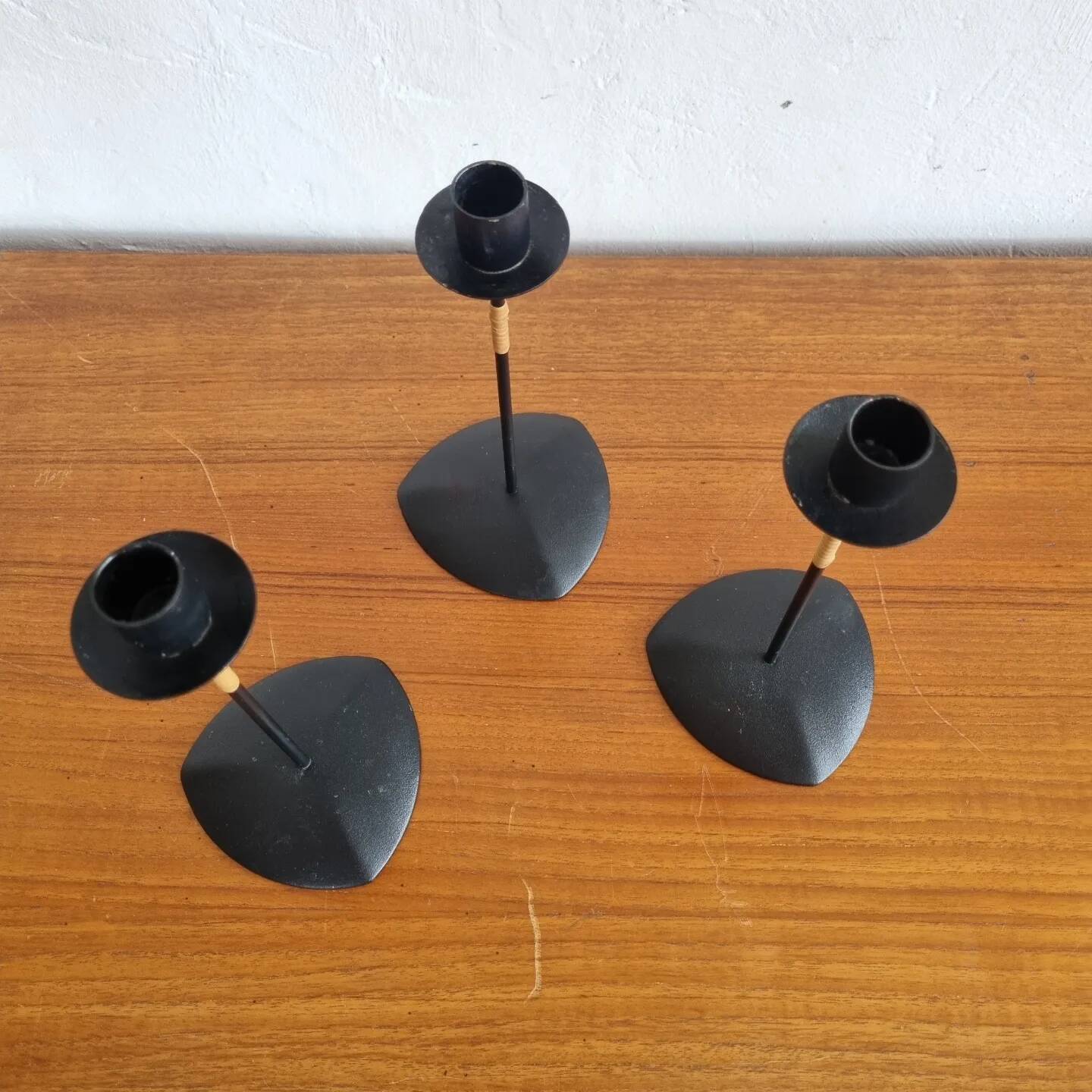 Lot of Laurids Lonborg candlesticks Denmark 1960