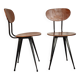 Paire chaise design industriel vintage