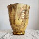 Vases en glaçure opaline Art déco, Verreries de Scailmont Henri Heemskerk Belgie