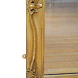 Miroir mural en bois doré du 19ème siècle