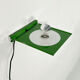 Green metal wall lamp 1970s
