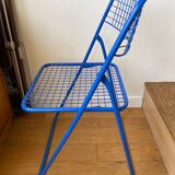 Blue "Ted Ned" folding chair by Niels Gammelgaard