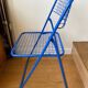 Chaise pliante "Ted Ned" bleue par Niels Gammelgaard