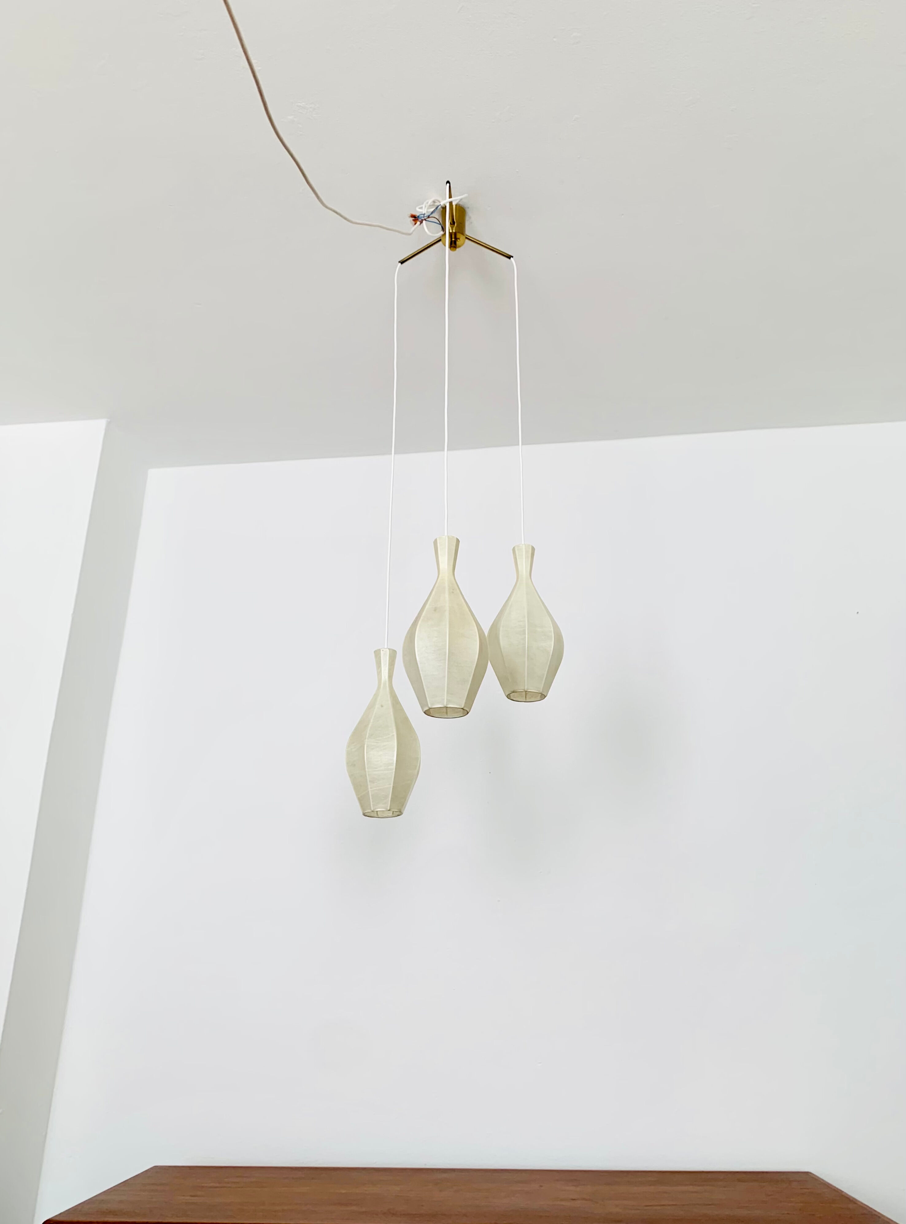 Cocoon cascade lamp