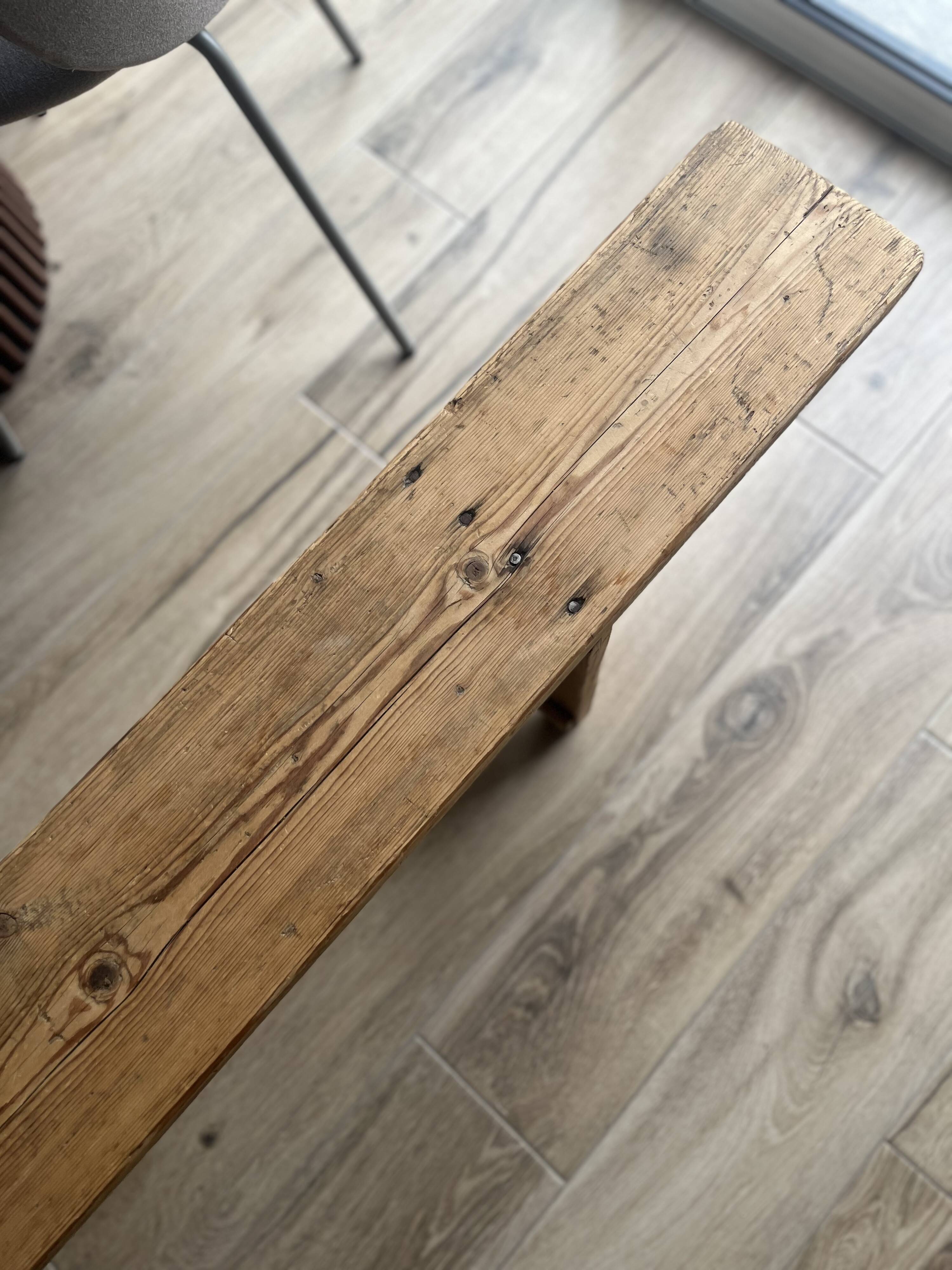Wooden bench