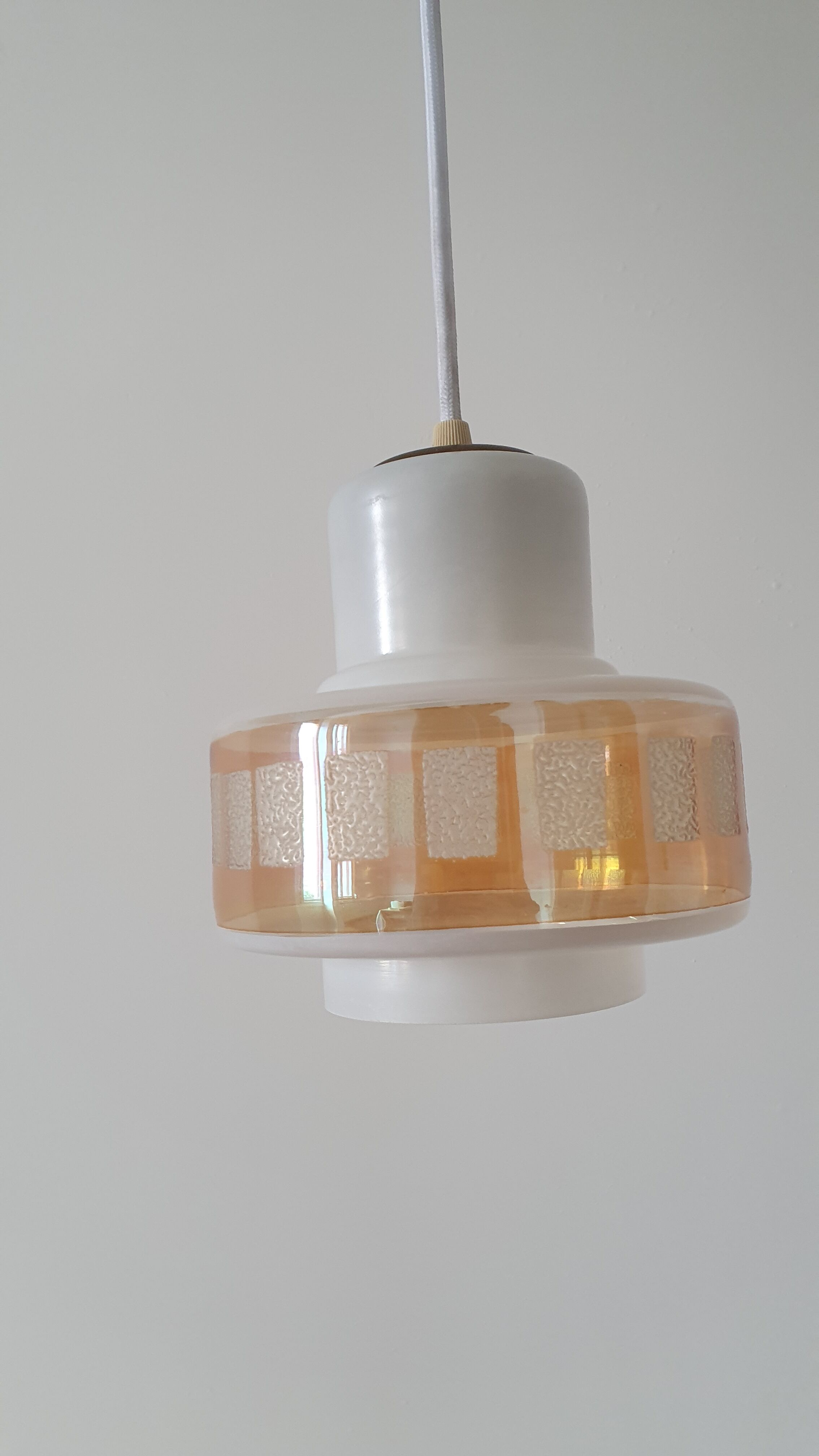 Opaline ceiling lamp 50/60s