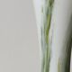 Vase soliflore opaline vert et blanc.