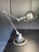 Jieldé lamp with 2 arms, clear matte varnish, industrial vintage.