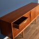 Retro 1960s Teak Jentique Mid Century Sideboard With Folded Handles