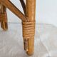 Petit banc en rotin et osier – années 1960