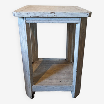 Old shabby chic pedestal table