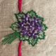 old oval placemat handmade embroidery 36x50
