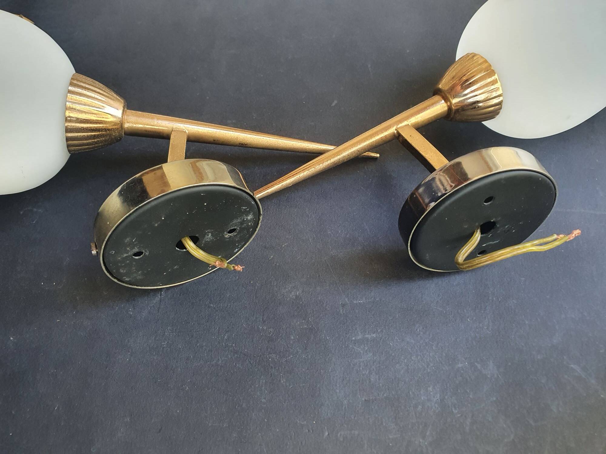 Pair of wall sconces torch style Empire
