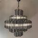 Lustre XL suspension verre fumé gris