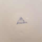 Series of four Dresden porcelain plates