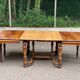 Henri II extendable dining table in solid walnut from the 19th century, 310cm.