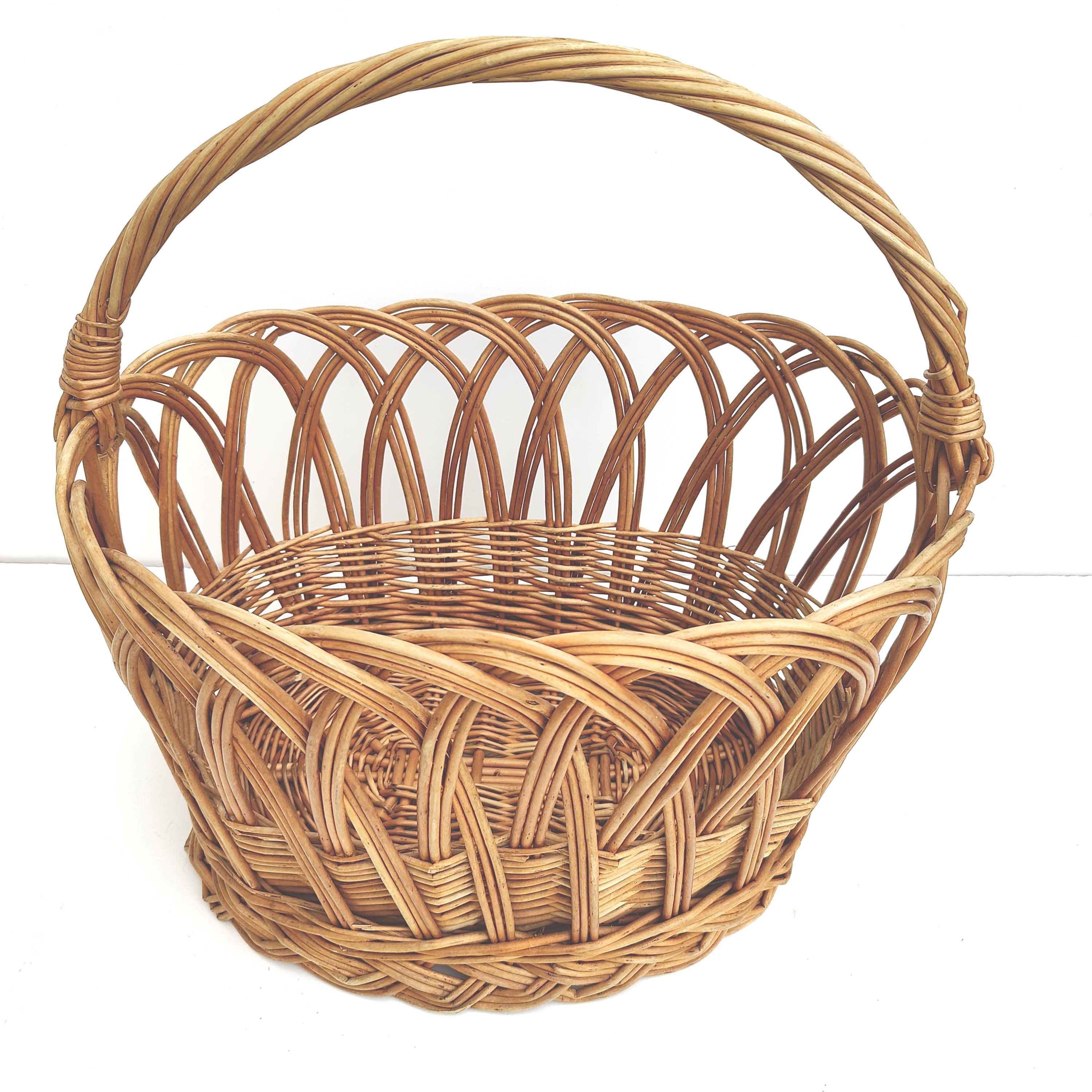 Vintage rattan basket