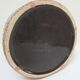 Enamelled ceramic pot with wood lid German design 70s