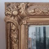 Antique rectangular mirror with moldings 103 x 68