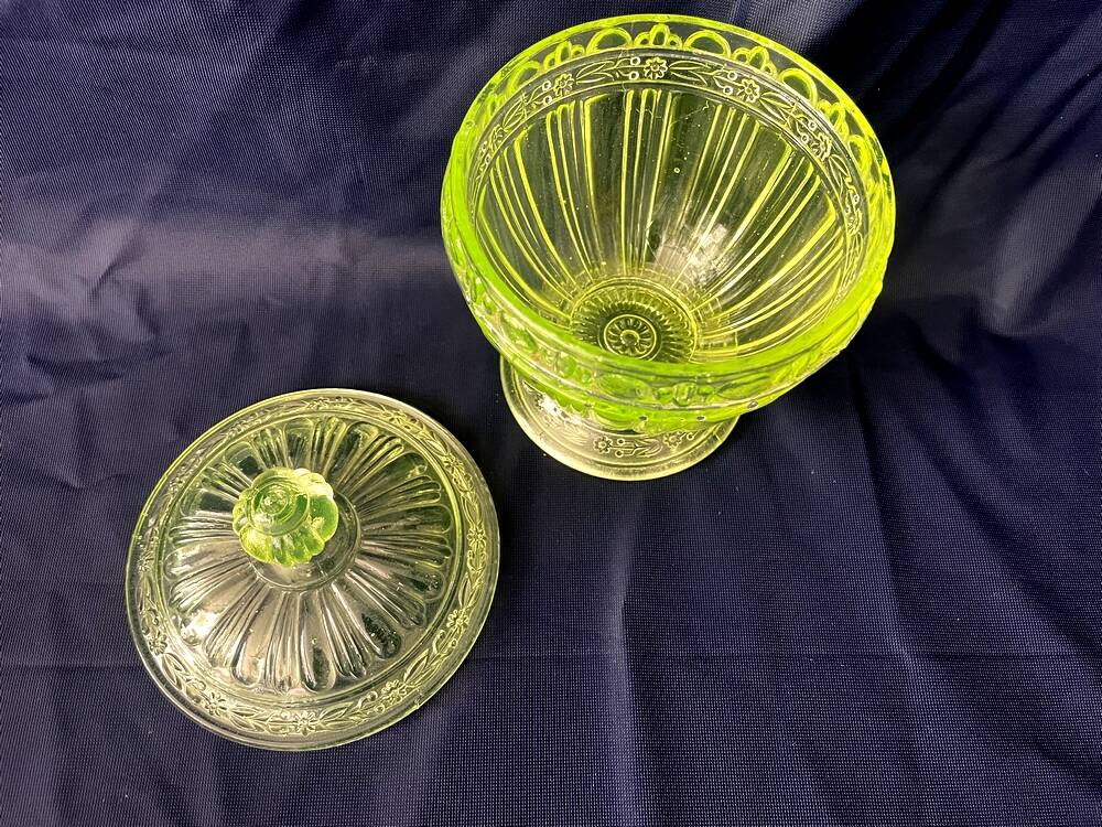 Press glass candy mold ouraline glassware of portieux