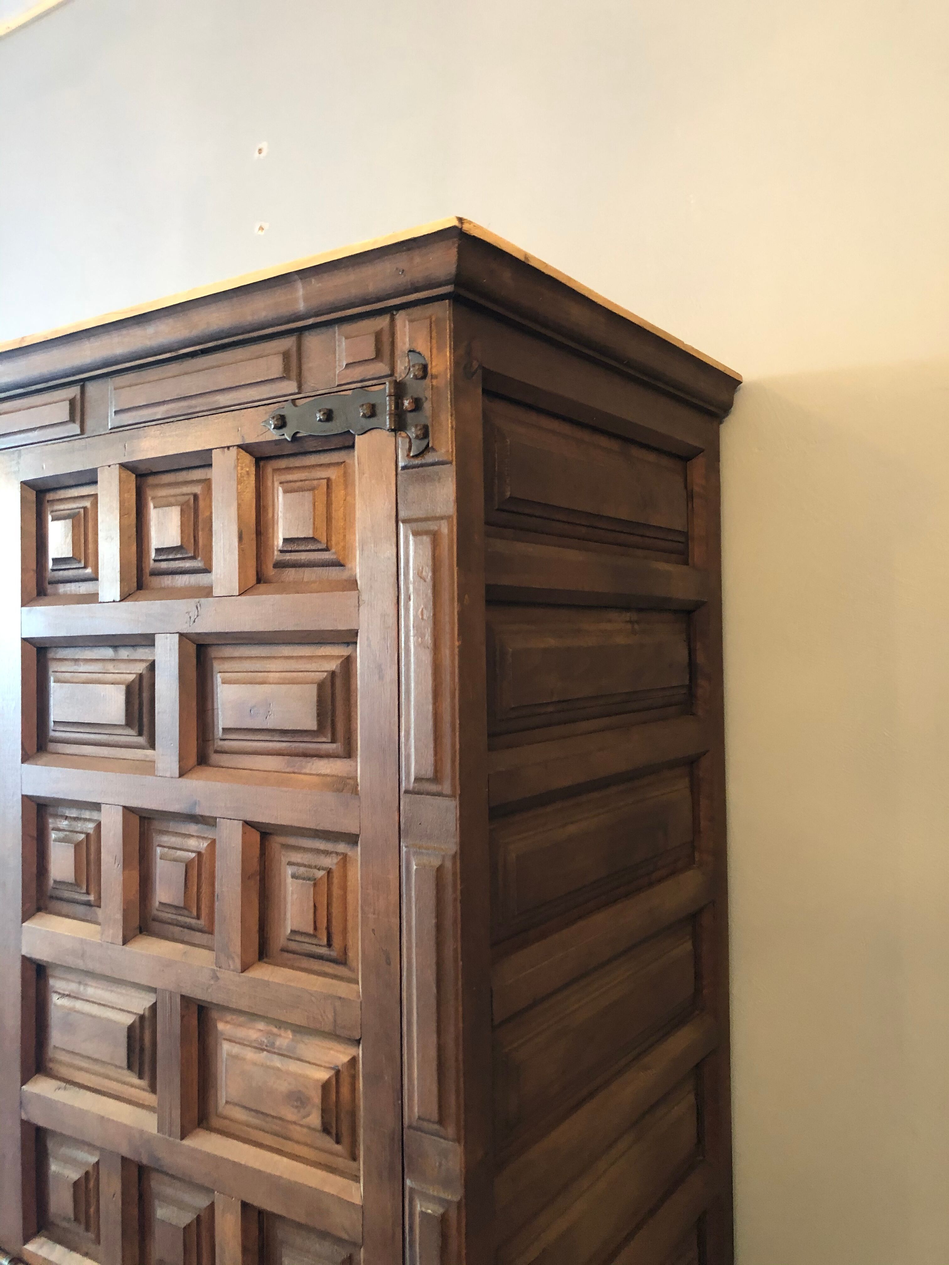 Ancient walnut cabinet