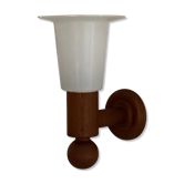 Teak and plexiglass wall light by Uno Kristiansson for Luxus Vittsjö, 1960s, Sweden.