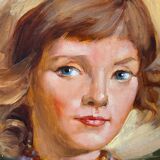 Portrait d'une jeune fille.