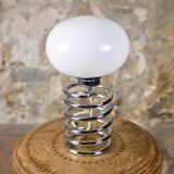 Chrome spring lamp