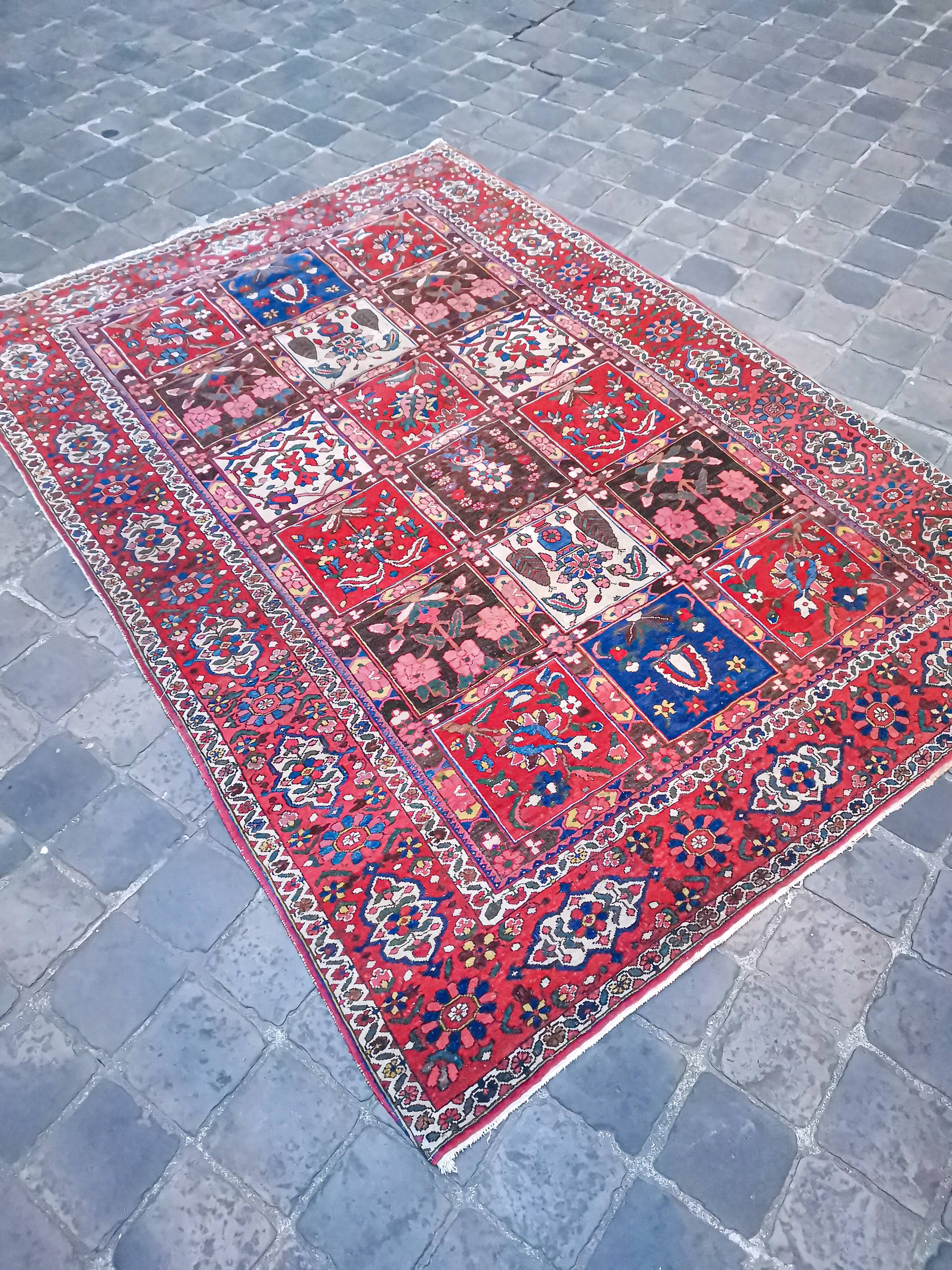 Ancient handmade Persian handmade boktiari 2.00 x 1.46 m