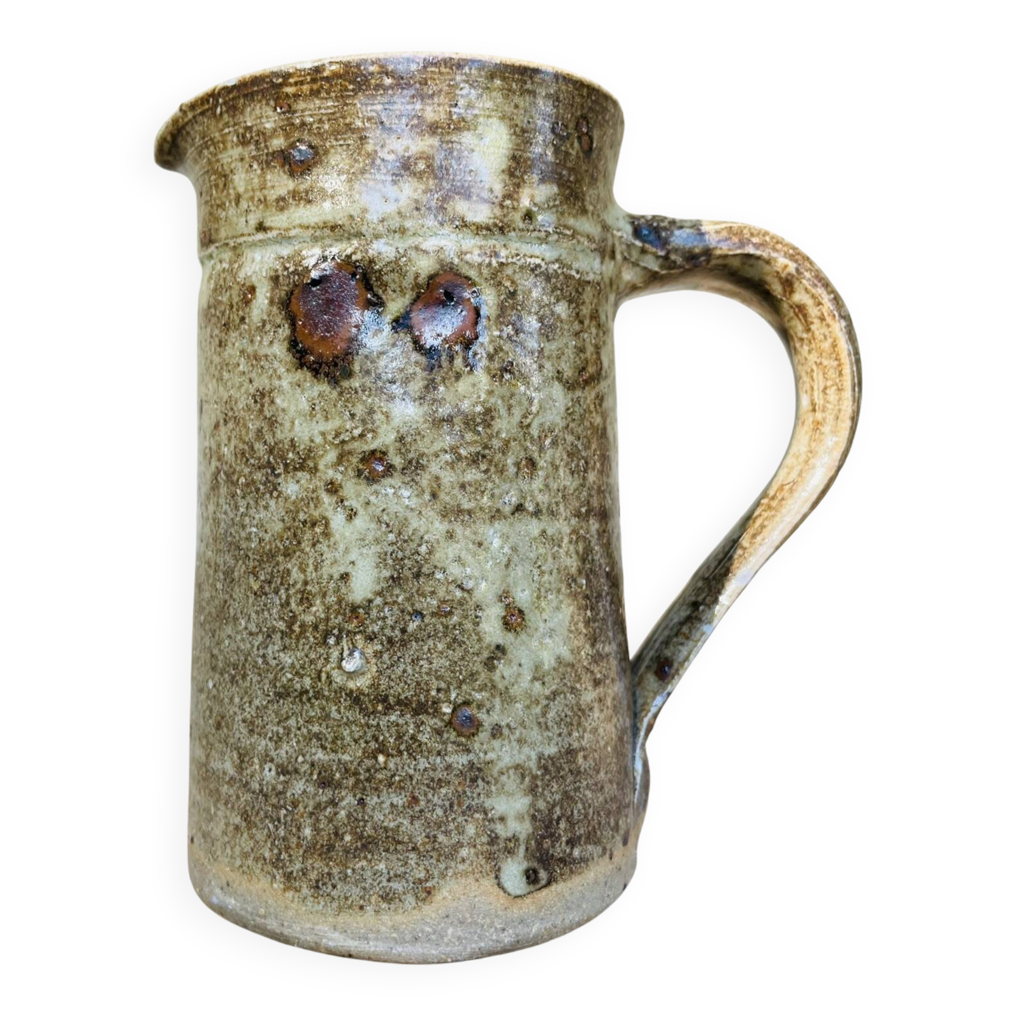 Pyrite stoneware pitcher Guy Roland Marcy