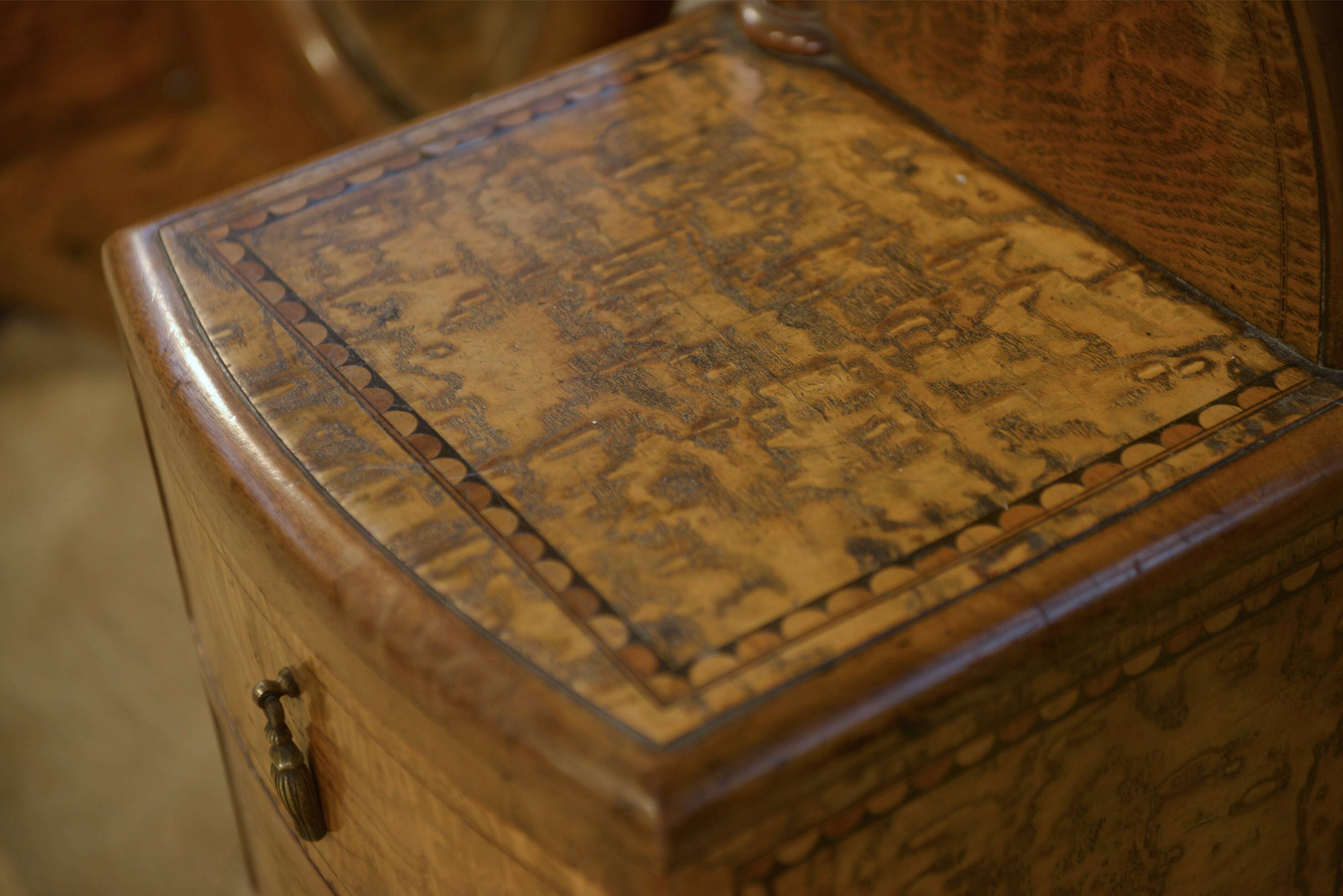 Art Deco full-length mirror by Octave Dupont, 1930s.