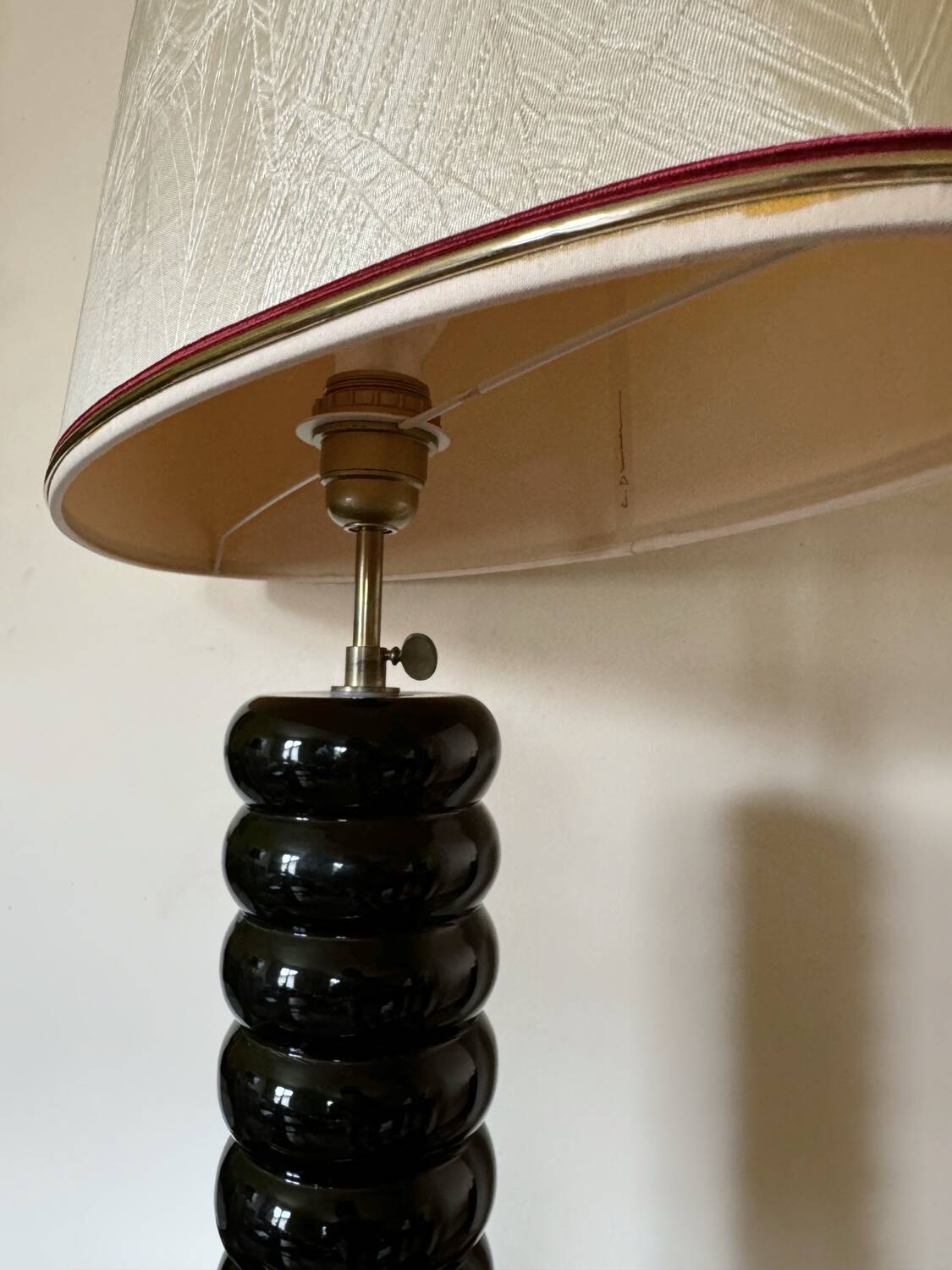 Large ceramic lamp from the 80s