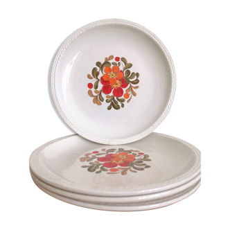 Set of 4 vintage porcelain plates